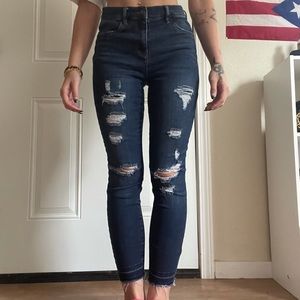 Pacsun distressed ankle jeggings